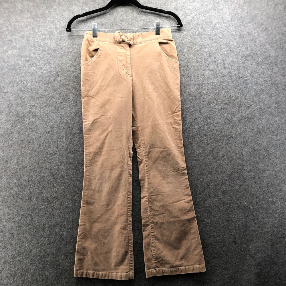 Vintage Y2K Girls 10-12 (150) Kinloch Anderson Scotland Tan Velvet Flare Pants